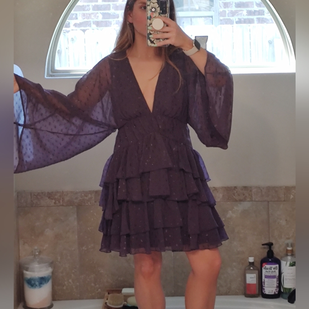 ASOS Ruffle Mini Dress - Picture 7 of 9